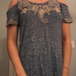 Off the shoulder Lucky top